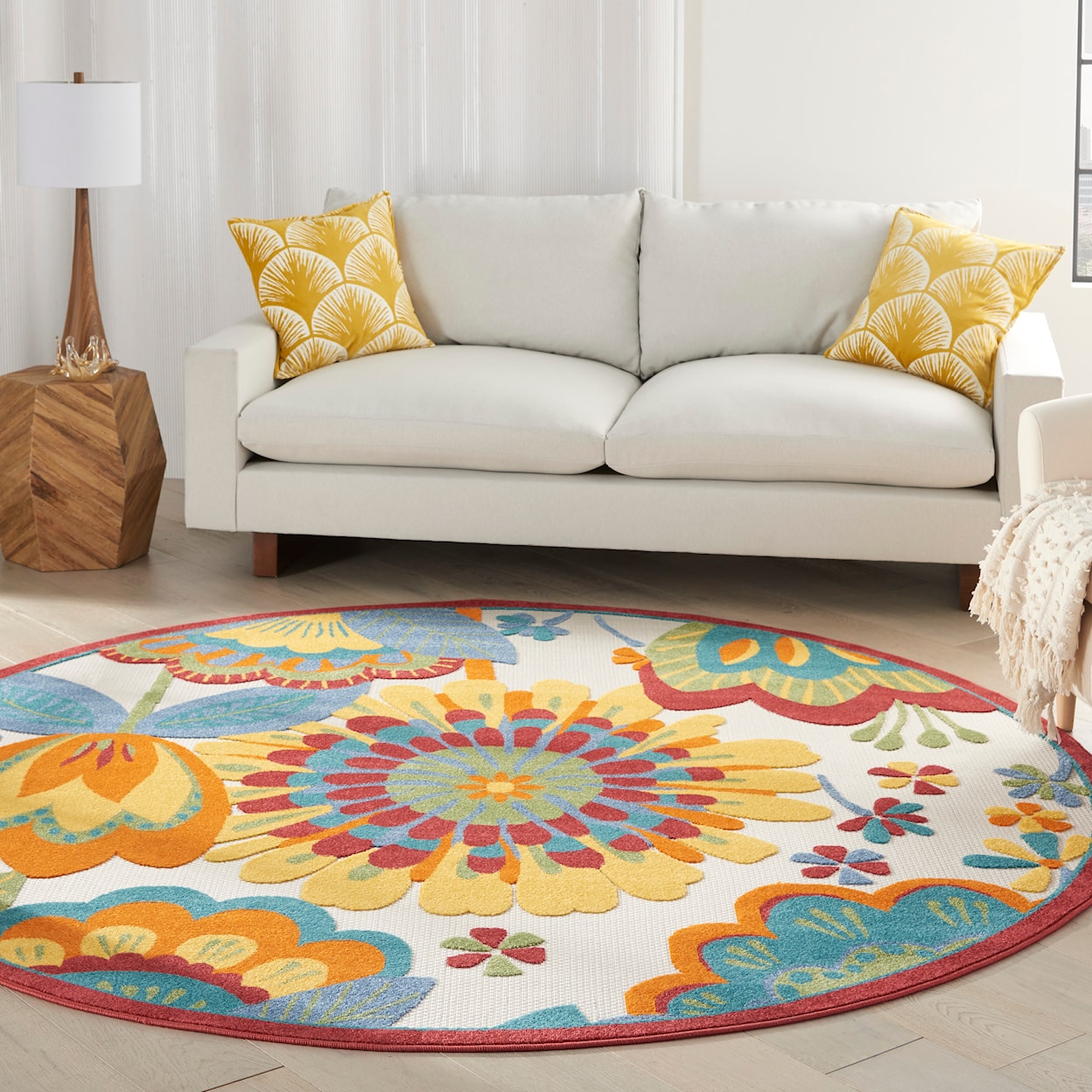 Nourison Aloha 7'10" Round  Rug