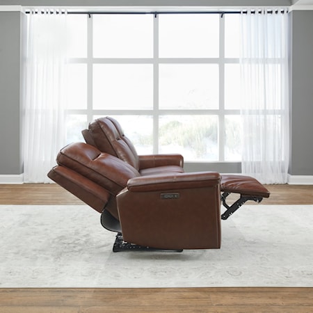 Leather Power Reclining Sofa