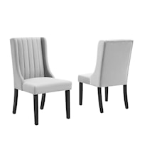 Parsons Performance Velvet Dining Side Chairs - Set of 2