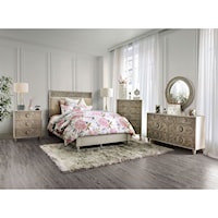Transitional 5 Piece California King Bedroom Group