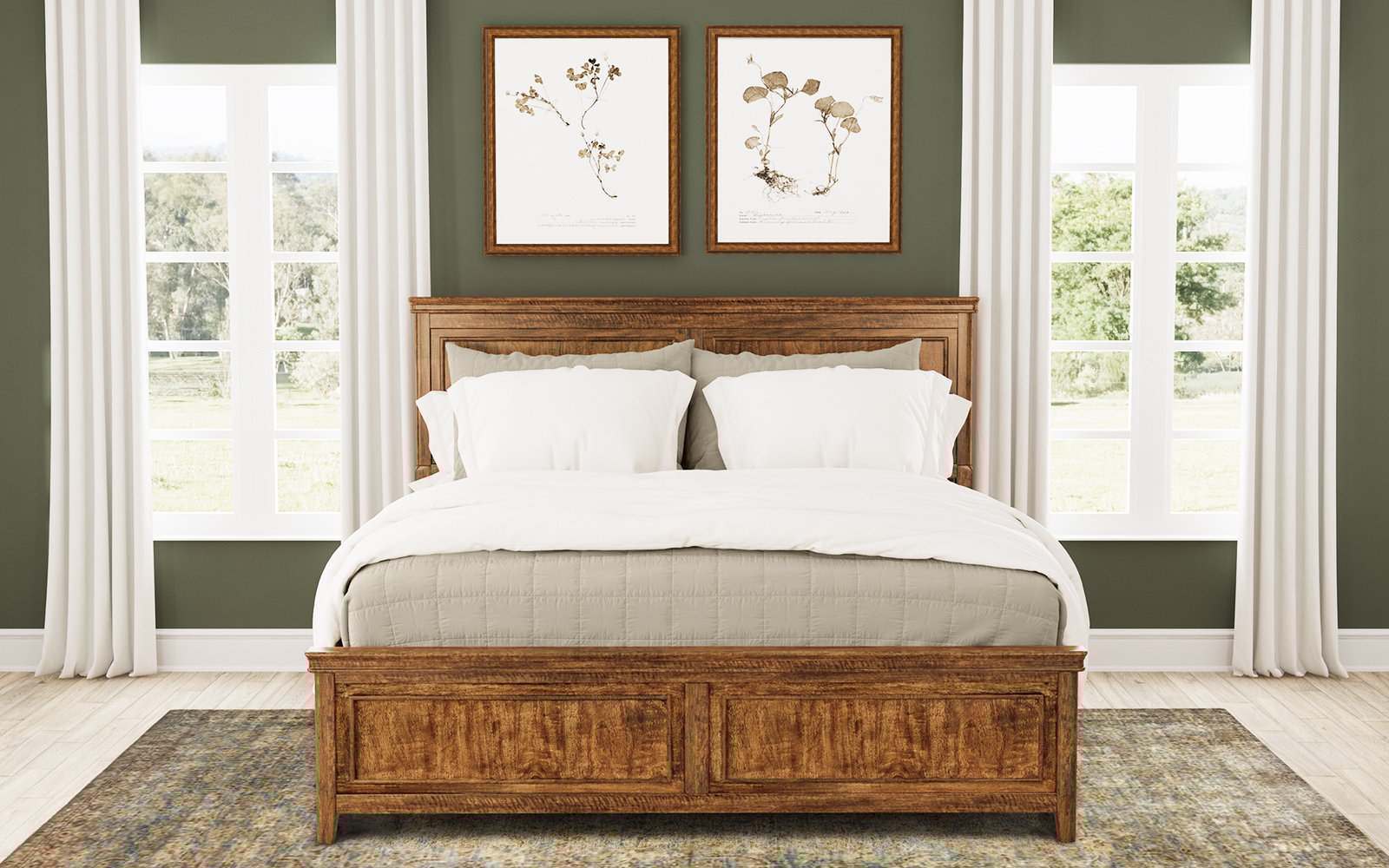 Queen Panel Bed