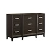 Elements International Beaumont 9-Drawer Dresser in Merlot