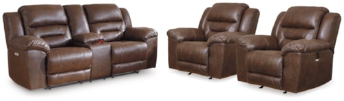 Power Reclining Loveseat And 2 Power Recliners