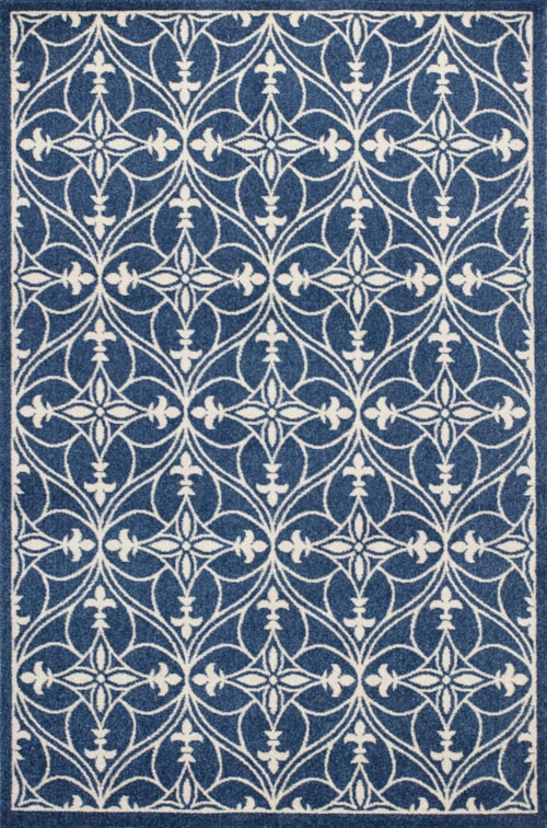 6'7" X 9'6" Denim Bentley Area Rug