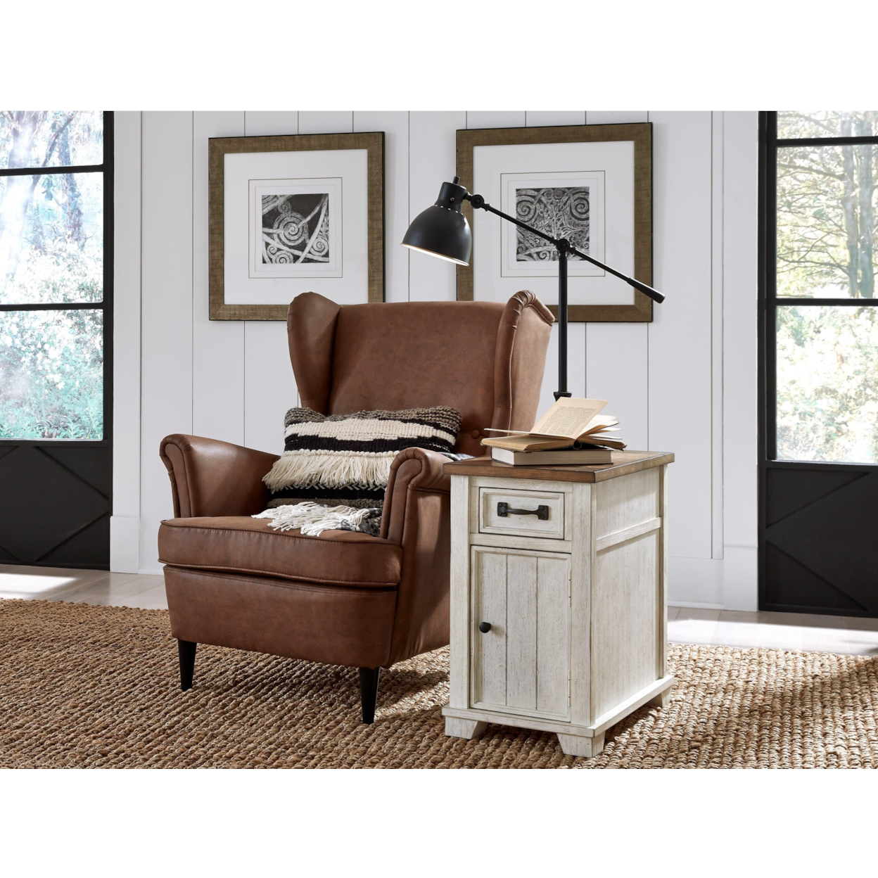 Null Furniture Madison 5519 07 Farmhouse Chairside End Table With Open 10-pallet-end-table-diy-plans-ideas-cut-the-wood