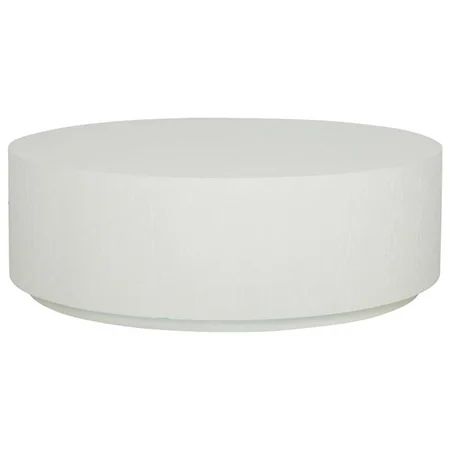 Contemporary Round Cocktail Table with Levelers