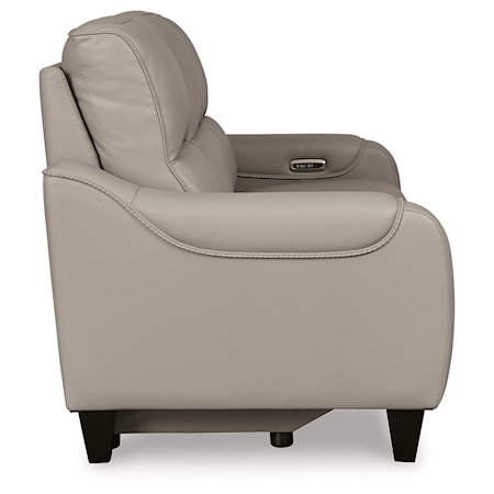 Pwr Rec Sofa With Adj Headrest