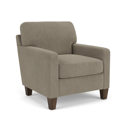 Contemporary Chair with Track Arms