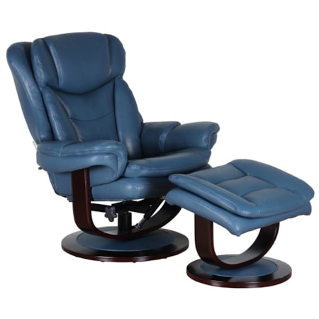 Swivel Recliner and Ottoman Set