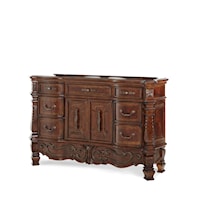 Traditional 7-Drawer Dresser with Velvet Lined Drawers
