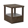 Magnussen Home McGrath Occasional Tables 1-Drawer Rectangular End Table