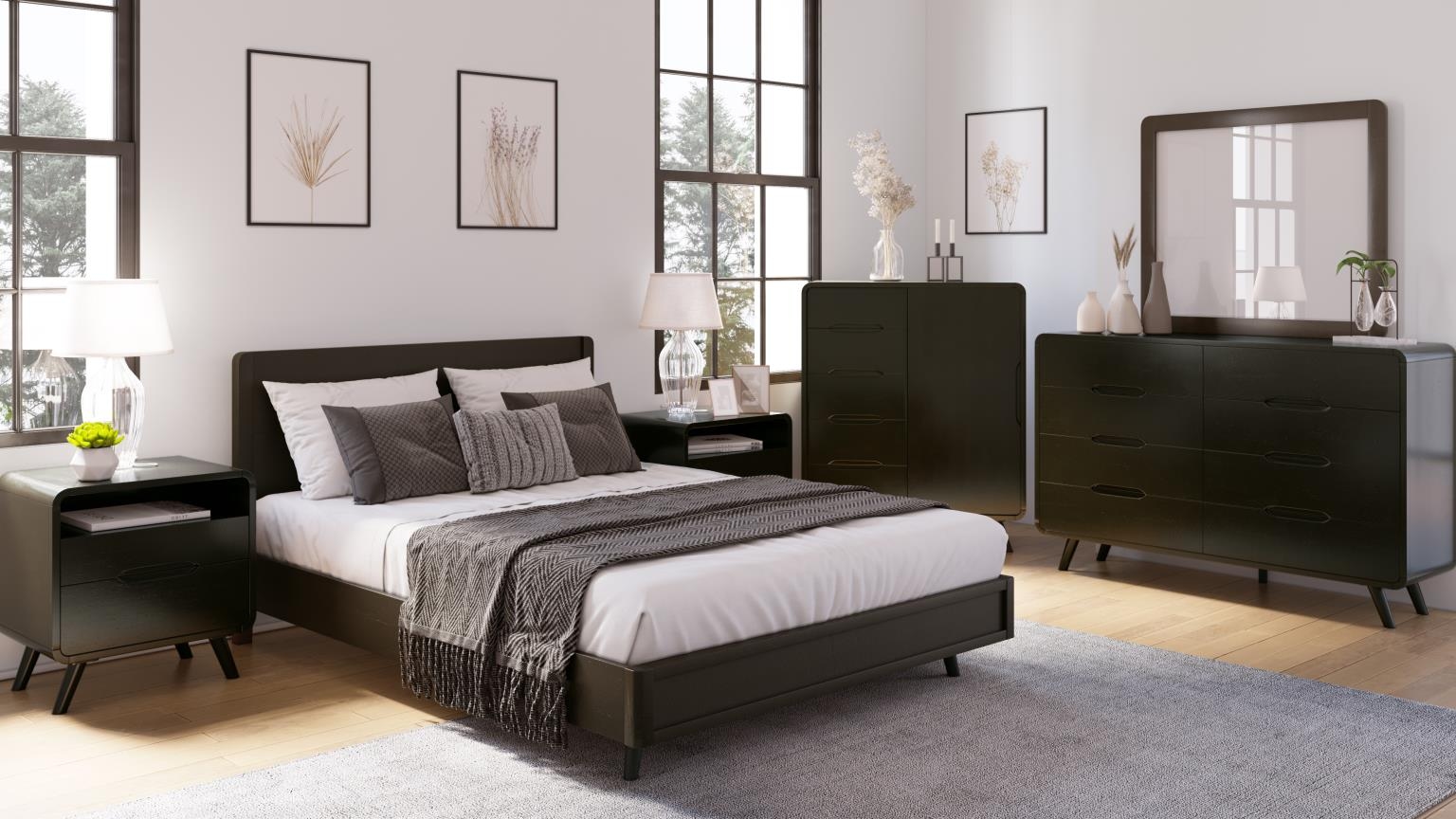 Jofran Marlowe Queen Platform Bed