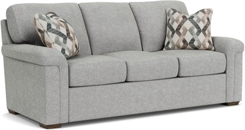 Casual Sofa with Pillow Arms