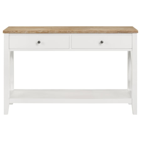 2-drawer Wood Console Table