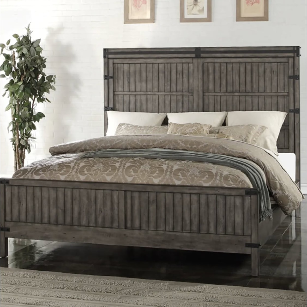 Legends Furniture Storehouse Collection King Slatted Panel Bed