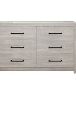Global Furniture LINWOOD Transitional 6-Drawer Dresser