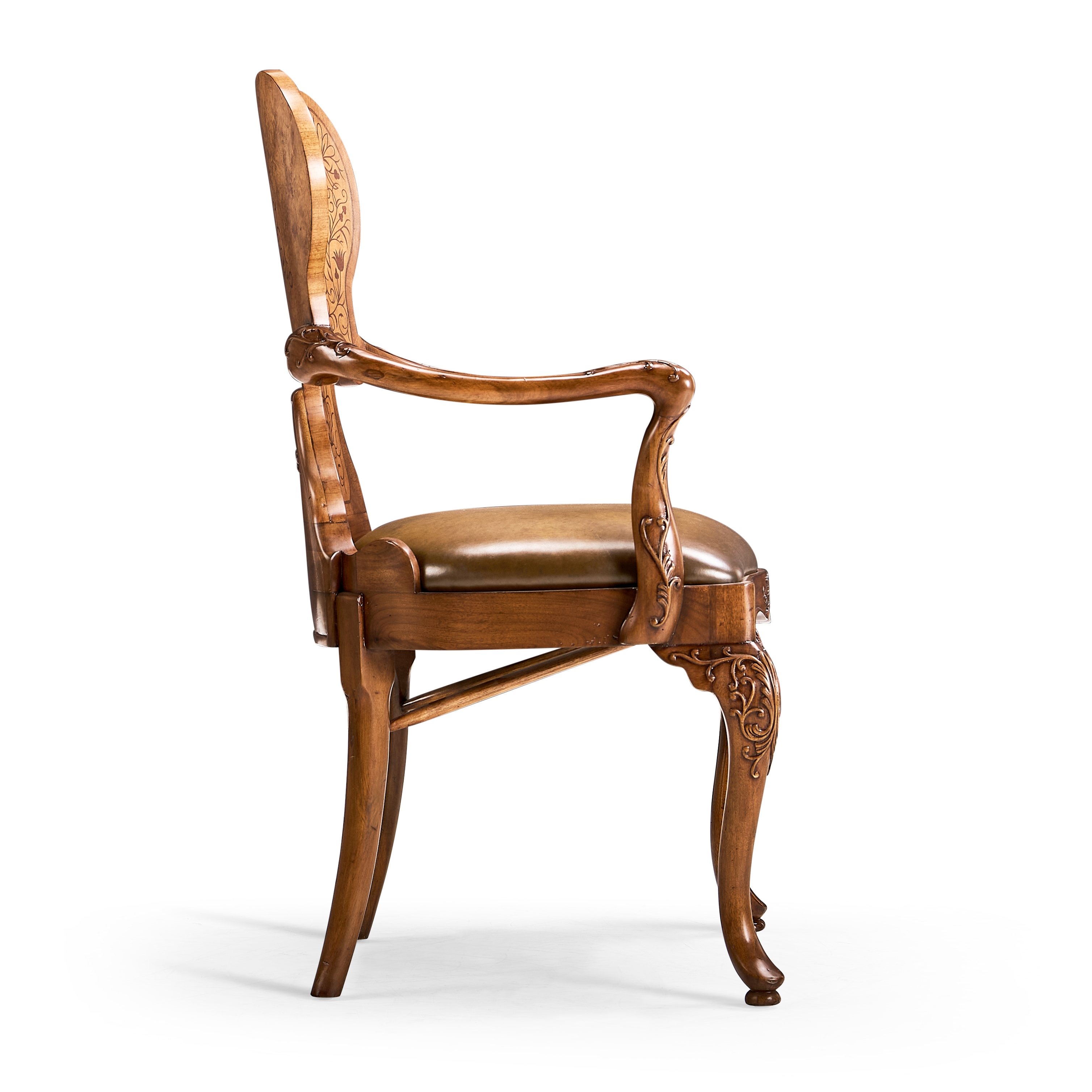 Seaweed Marquetry Arm Chair