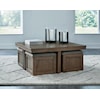 Signature Design by Ashley Boardernest Coffee Table with 4 Stools