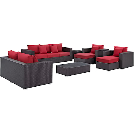 Outdoor 9 Piece Sofa Set