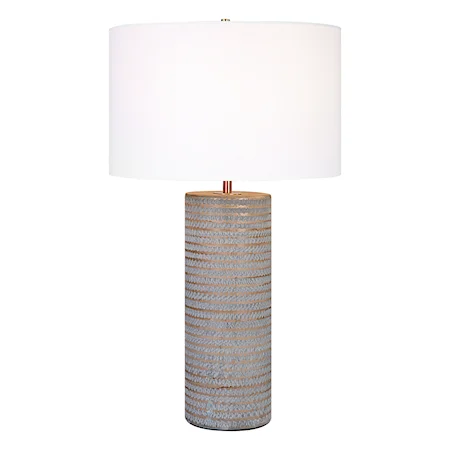Monolith Gray Table Lamp