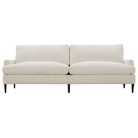 Transitional 96" Sofa with Loose Pillow Back