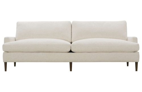 Transitional 96" Sofa with Loose Pillow Back