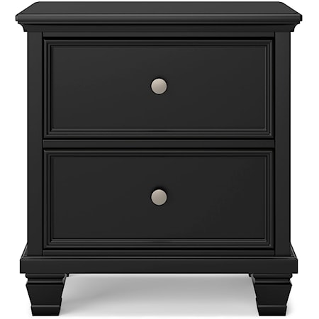 Casual 2-Drawer Nightstand