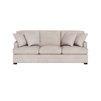 Transitional Living Room Sofa with Nail-head Trim