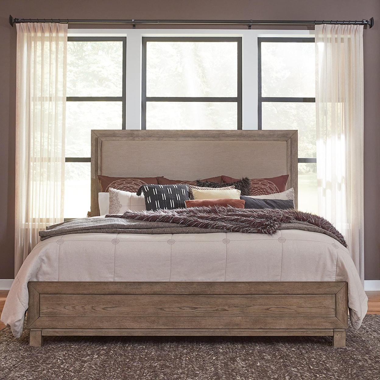 Liberty Furniture Canyon Road California King Upholstered Bed