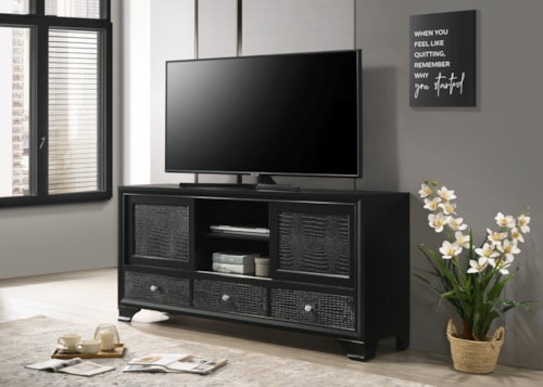 Lyssa Contemporary 2-Door TV Stand