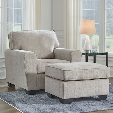 Contemporary Chair and Ottoman