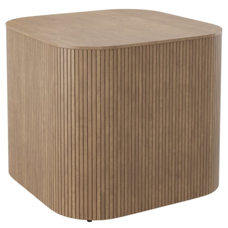 24" Sq. Fluted End Table