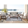 Ashley Furniture Signature Design Emmeline Outdoor Loveseat with Cushion