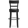 Signature Design by Ashley Valebeck Bar Height Upholstered Swivel Bar Stool