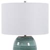 Uttermost Table Lamps Caicos Teal Table Lamp