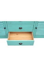 Cottage Creek Furniture Rosalyn Rustic 6-Drawer Dresser with Doors