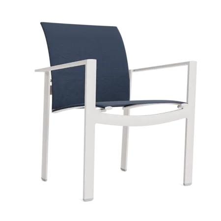 Modern Stacking Sling Dining Armchair
