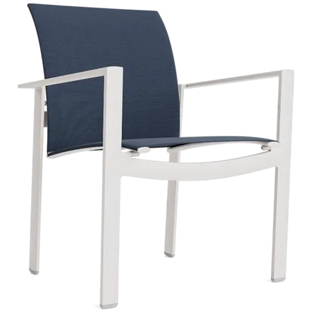 Modern Stacking Sling Dining Armchair