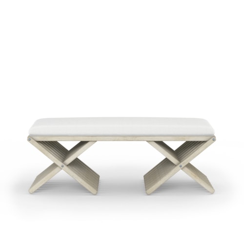 Contemporary Bed Bench with Upholstered Seat