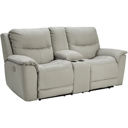 Power Reclining Loveseat with Console