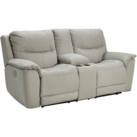 Power Reclining Loveseat with Console