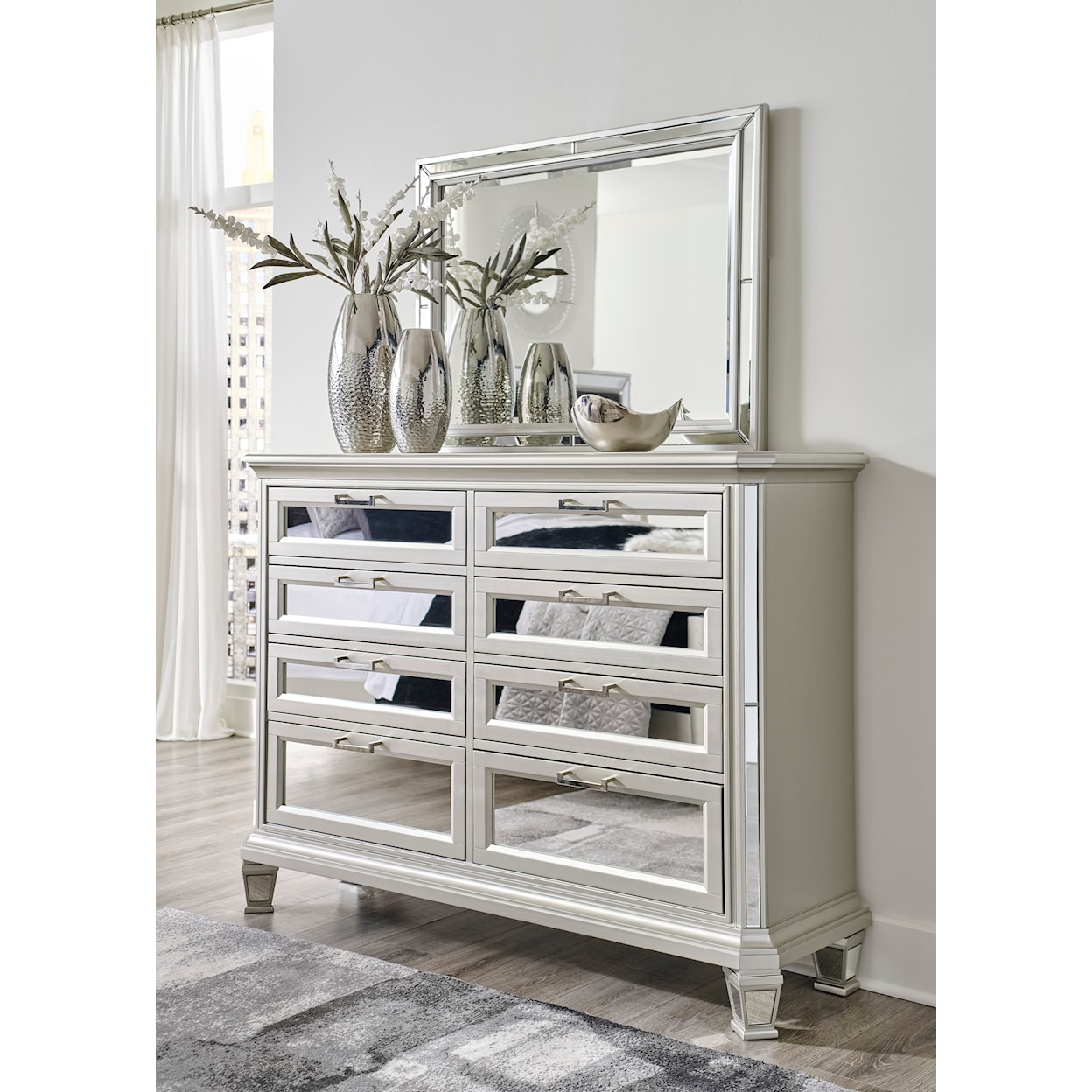 Signature Design by Ashley Lindenfield Dresser and Mirror