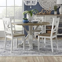 Modern Farmhouse 5-Piece Table and Chair Set