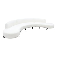 Contemporary Armless 3-Piece Sectional