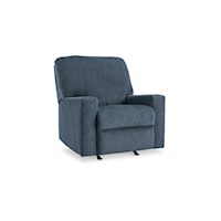 Contemporary Rocker Recliner with Track Arms
