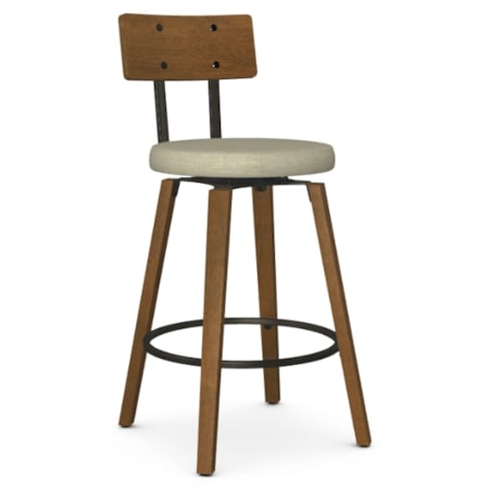 Upholstered Counter Swivel Stool