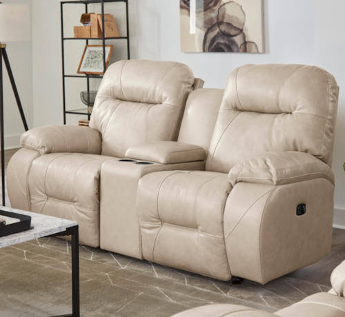 Casual Power Space Saver Loveseat with USB Port