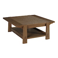 Transitional Square Coffee Table