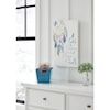 Ashley Furniture Signature Design Wall Art Eliis Teal/White Wall Art