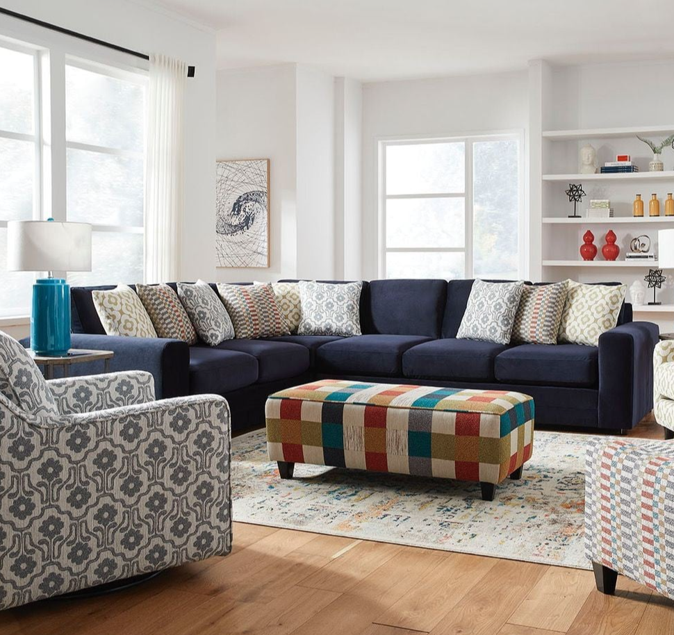 Fusion Furniture 7000 MARQUIS 700315 MARQUIS MIDNIGHTx1+700321L